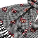 Tootal Retro Dogtooth and Paisley Silk Scarf