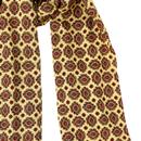 Tootal Mellow Yellow Medallion Fringed Rayon Scarf