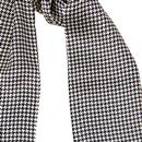 Tootal Retro Mod Monochrome Dogtooth Silk Scarf 