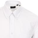 TOOTAL 60s Mod Button Down Oxford Shirt (White)