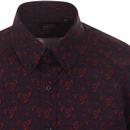 TOOTAL 60s Mod Paisley SS Button Down Shirt (N/R)