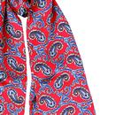 Tootal Barberry Paisley Retro 60s Mod Silk Scarf 
