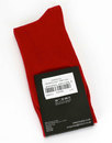 TOOTAL Retro Mod Classic Red Cotton Blend Socks
