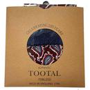 Tootal Burgundy Paisley Mod Fringed Rayon Scarf 