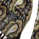 Tootal Weller Paisley Golden Brown Mod Silk Scarf 