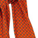Tootal Marmalade Wheel Fringed Rayon Mod Scarf