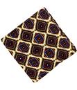 TOOTAL 1960s Mod Floral Mosaic Silk Pocket Square