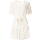 traffic people womens felicitous metallic thread tiered dress white