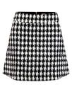 TRAFFIC PEOPLE Retro 60s Mod Dogtooth Mini Skirt