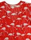Josie TRAFFIC PEOPLE Vintage Flamingo Dress Red