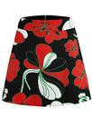 TRAFFIC PEOPLE Retro 60s Floral Print Mini Skirt