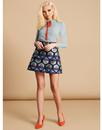 TRAFFIC PEOPLE Flowers of Fortune Mod Mini Skirt