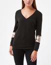 Seriously Sequin TRAFFIC PEOPLE Retro V-Neck Top 