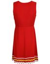 Sweet Promises TRAFFIC PEOPLE 60s Mod Dress RED