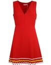 Sweet Promises TRAFFIC PEOPLE 60s Mod Dress RED