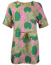 Puppet On A String TRAFFIC PEOPLE 60s Floral Tunic