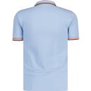 Trojan Three Colour Mod Tipped Pique Polo Shirt P