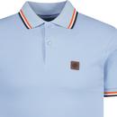 Trojan Three Colour Mod Tipped Pique Polo Shirt P