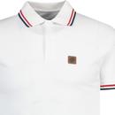Trojan Three Colour Mod Tipped Pique Polo Shirt W