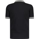 Trojan 2Tone Chequerboard Trim Pique Polo Shirt