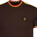 Trojan 3 Colour Tipped Sleeve Stripe Pique Tee C
