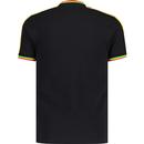 Trojan 3 Colour Tipped Sleeve Stripe Pique Tee B