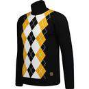 TROJAN RECORDS Mod Argyle Knitted Roll Neck B