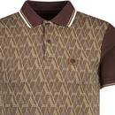 Trojan Checkerboard Diamond Panel Jacquard Polo C