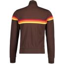 Trojan Retro Stripe 70s Funnel Neck Track Top C