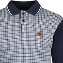 Trojan Retro Houndstooth Panel L/S Polo Shirt N