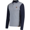 Trojan Retro Houndstooth Panel L/S Polo Shirt N