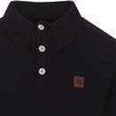 TROJAN RECORDS Men's Mod Knitted Polo Shirt (Navy)