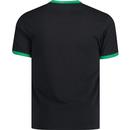 TROJAN RECORDS Retro Helmet Logo T-Shirt in Black