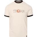 TROJAN RECORDS Retro Outline Logo Ringer T-Shirt E