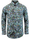 TROJAN RECORDS 60s Mod Big Floral Paisley Shirt