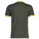 TROJAN RECORDS Retro Logo Ringer T-Shirt (Army)