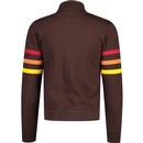 Trojan Retro Funnel Neck Stripe Sleeve Track Top C