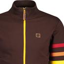 Trojan Retro Funnel Neck Stripe Sleeve Track Top C