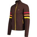 Trojan Retro Funnel Neck Stripe Sleeve Track Top C