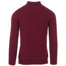 TROJAN Mod Cable Knit Stripe Spear Collar Polo (P)