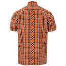 TROJAN RECORDS Mod Ska Plaid Check Shirt (Orange)