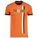 Trojan Records Racing Stripe Logo Ringer T-shirt in Orange TC1036