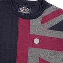 TROJAN RECORDS Knitted Crew Neck Union Jack Jumper