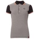 TROJAN RECORDS Women's Mod Houndstooth Polo Top