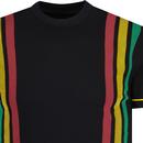 Trojan Records Printed Retro Stripe Pique Tee (B)