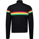 Trojan Men's Retro Stripe Funnel Neck Track Top B