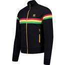 Trojan Men's Retro Stripe Funnel Neck Track Top B