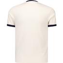 Trojan Mod Target Retro 70s Ringer Tee (Ecru)
