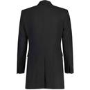 Trojan Mod Three Quarter Length Overcoat (Black)