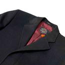 Trojan Mod Three Quarter Length Overcoat (Black)